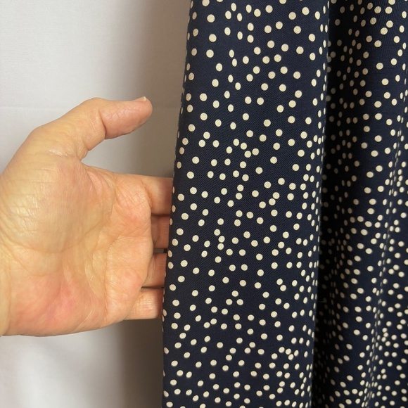 J Jill Wearever PolkaDot Sleeveless Midi Swing Dress Sz XL Petite Comfort Mature - Picture 7 of 13